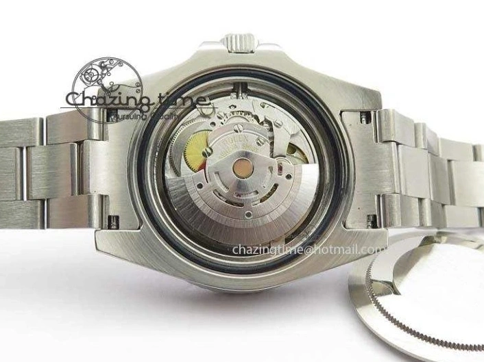 0226 Soft GMT-Master II 116759 SS Bp-Maker Black Ruby Crystal Diamond Dial On SS Bracelet A 3766